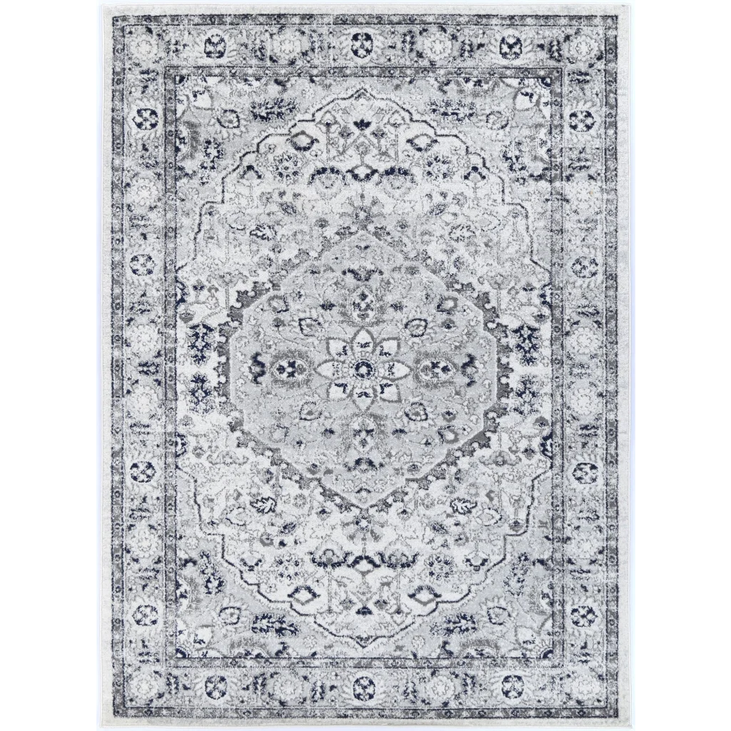 Provence PROV23 Cream/Grey Rug - 280x380 - Home & Garden