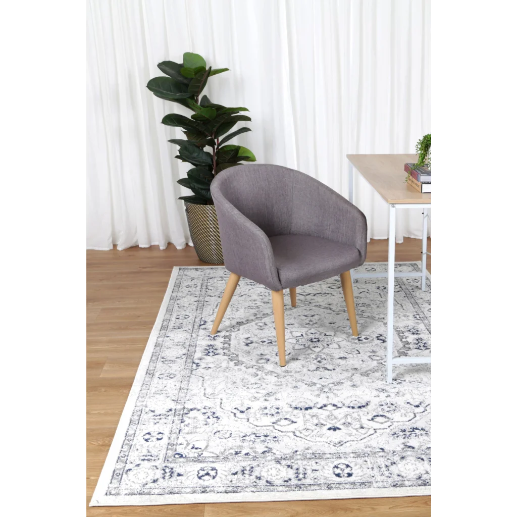 Provence PROV23 Cream/Grey Rug - 280x380 - Home & Garden