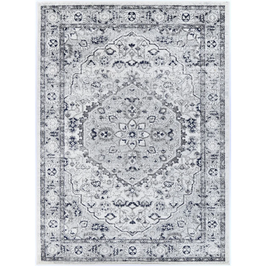Provence PROV23 Cream/Grey Rug - 80x300 - Home & Garden