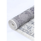 Cream grey 80x300 floor rug with patterned floor design