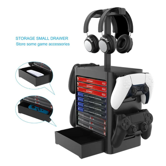 Ps5 / Xsx Game Disc & Headphone Storage Rack-1964932257248579585