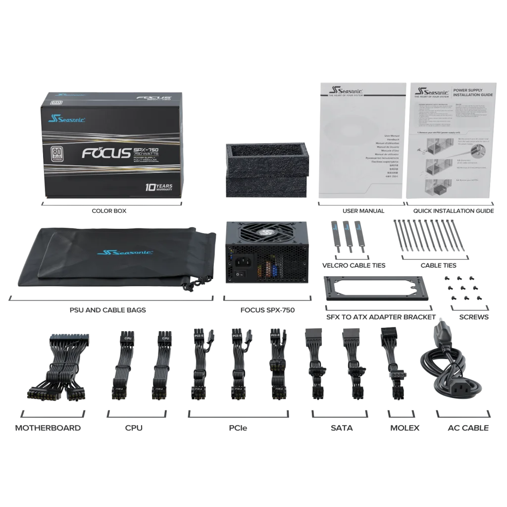 PSU FOCUS SPX-750 750W Fully Modular - Appliances