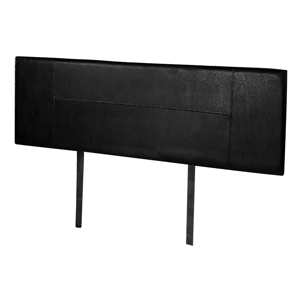 PU Leather Bed Headboard Bedhead Queen - Black - Bedroom