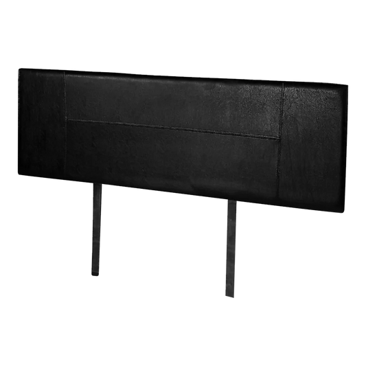 PU Leather Bed Headboard Bedhead Queen - Black - Bedroom