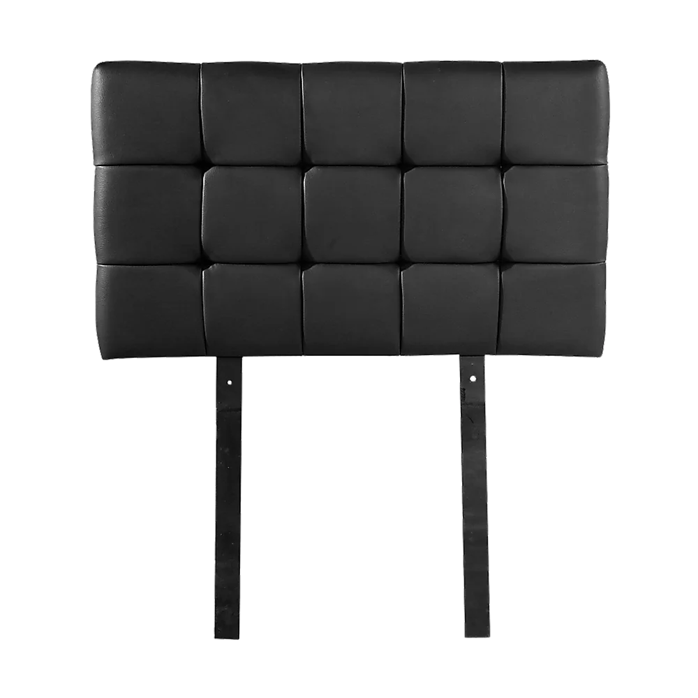 PU Leather Deluxe Bed Headboard Bedhead Single - Black