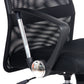 PU Leather Mesh High Back Office Chair - Black - Office