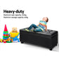 PU Leather Ottoman Storage Black bedroom 541