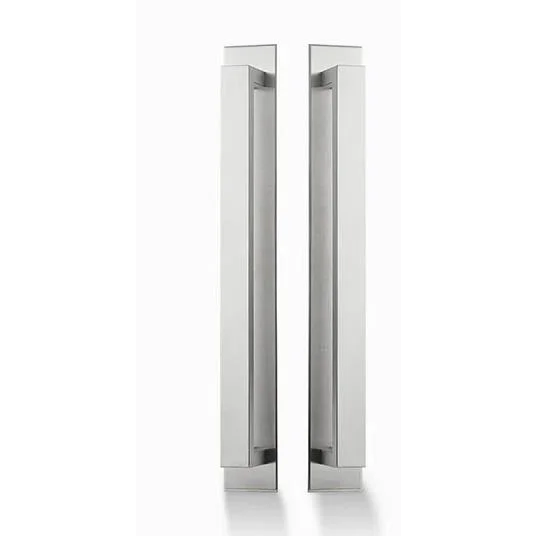 Pull Handle Stainless Steel Stylish Back-to-Back on Plate