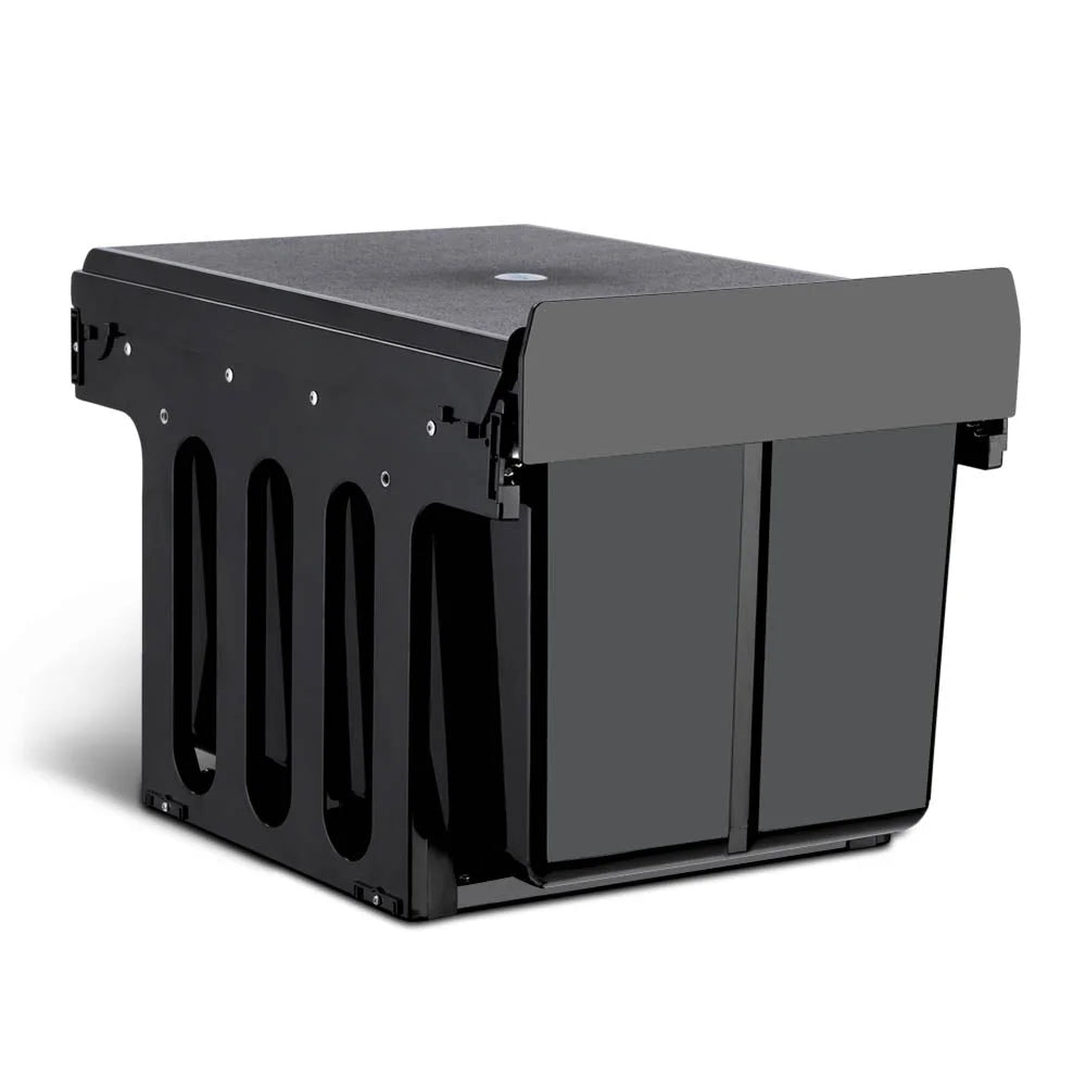 Pull‑Out Bin 15 L × 2 Black
