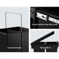 Pull‑Out Bin 15 L × 2 Black