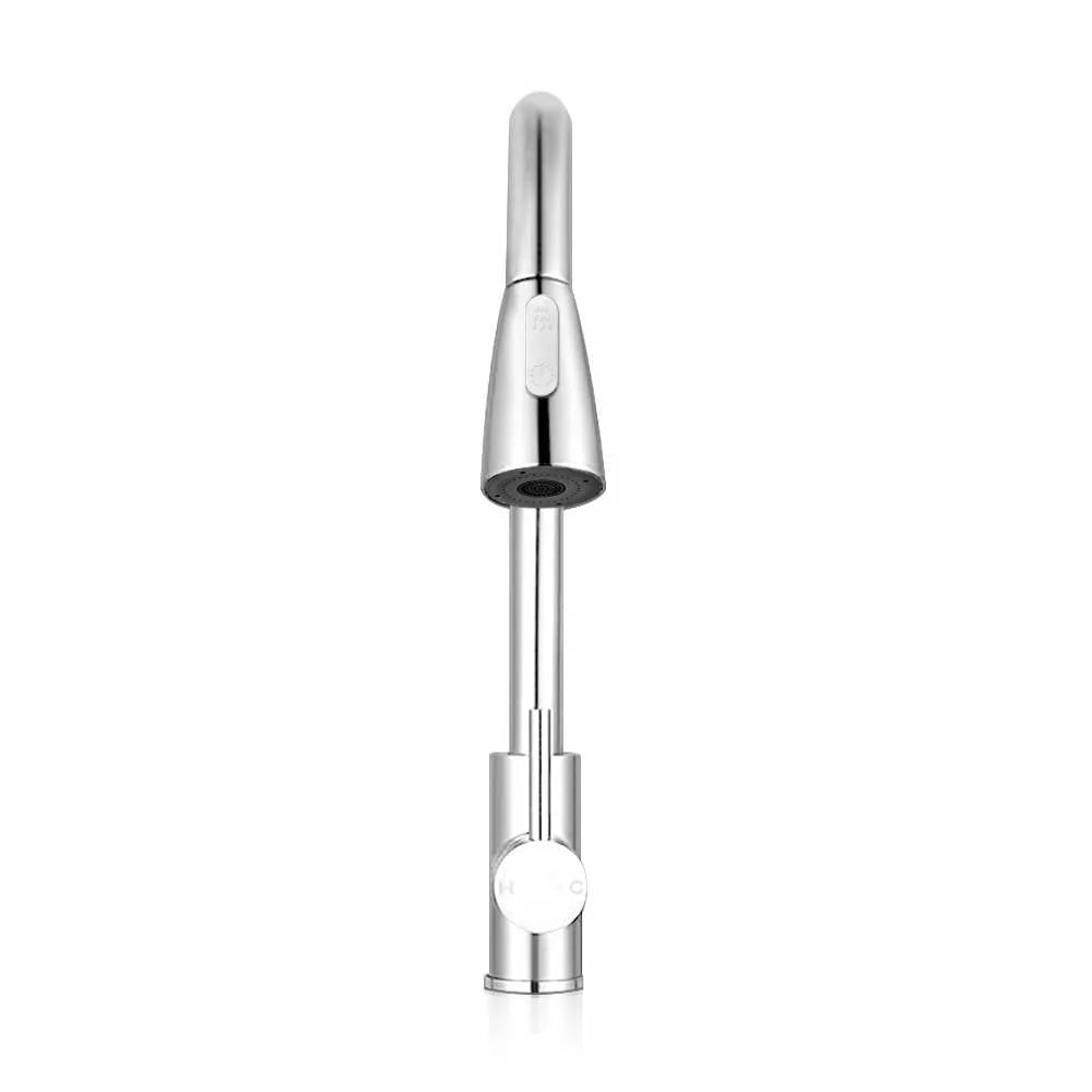 Pull-Out Mixer Faucet Tap Silver - Cefito