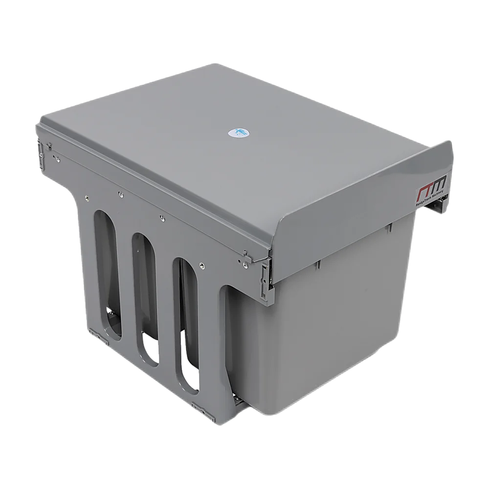 Pull Out Trash Bin Set of 2 15L Dual Kitchen Garbage Waste