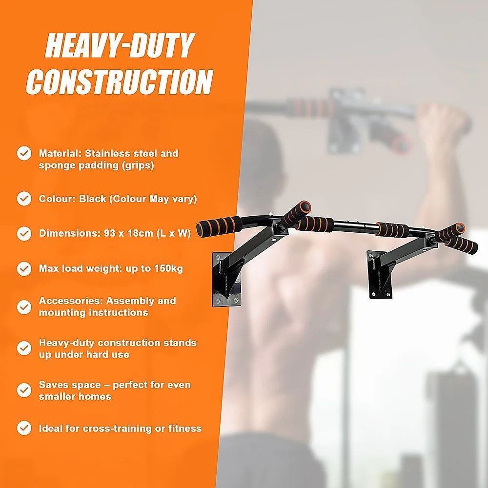 Pull up bar with product-specific shape and colour cues