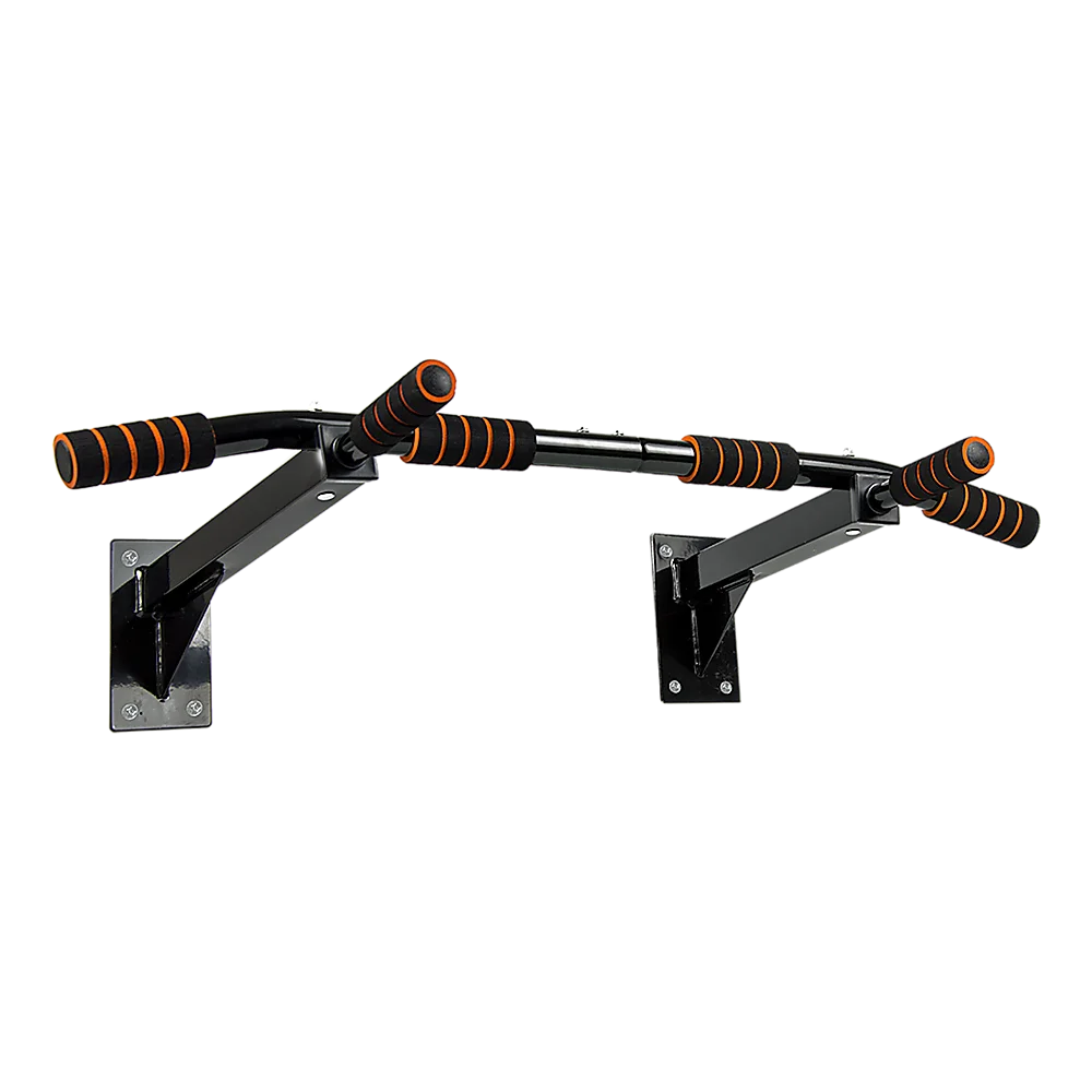 Pull up bar with colour matched pieces and support fittings