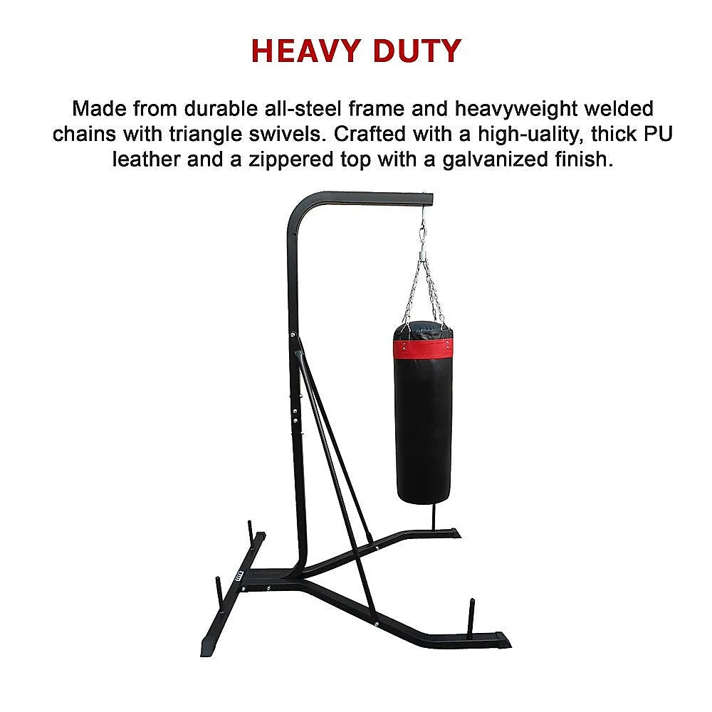 Punching Bag Freestanding 37kg Filled Heavy Duty - Fitness
