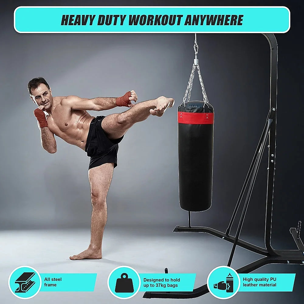 Punching Bag Freestanding 37kg Filled Heavy Duty - Fitness