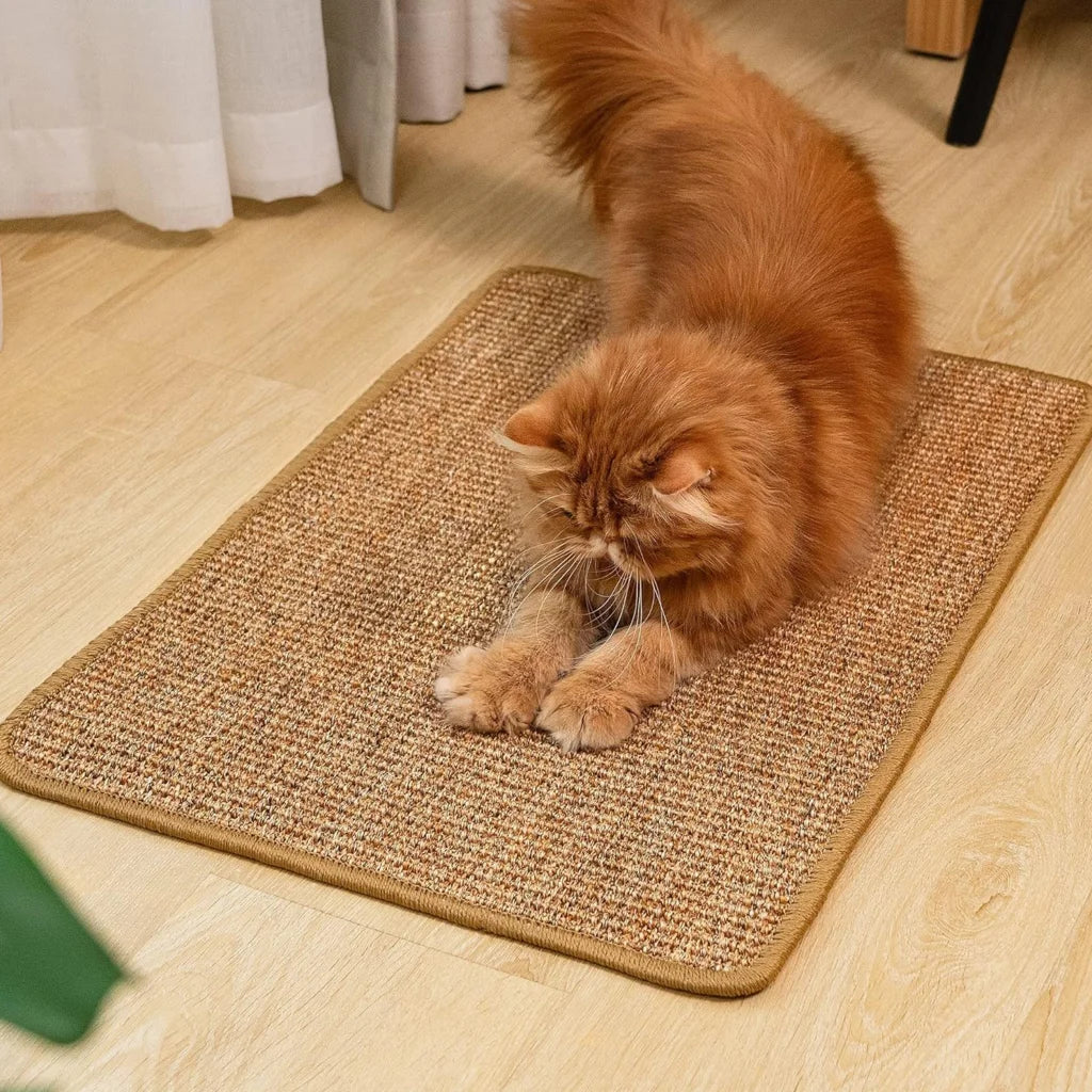 PupLily Natural Sisal Cat Scratch Mat 40 X 60 CM - Pet Care