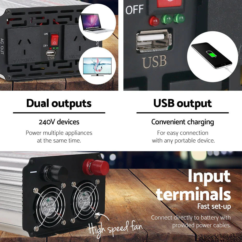 Pure Sine Wave Power Inverter 1500W DC-AC - Tools