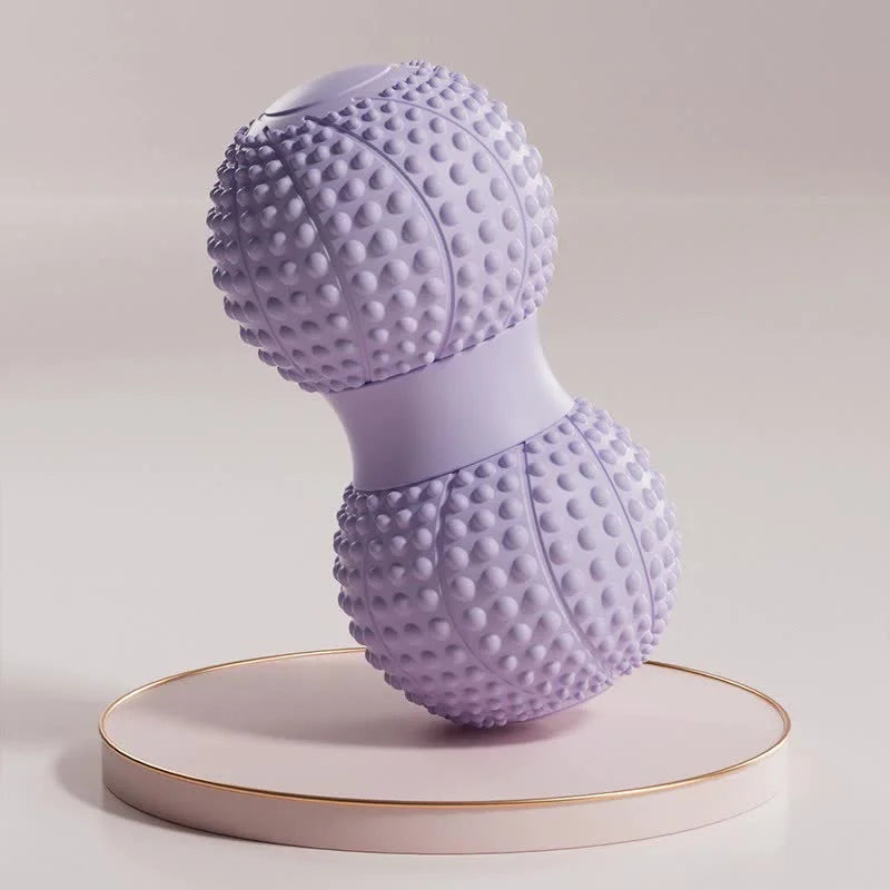 Purple 2pcs Fascia Ball Foot Arch Massager Peanut Ball