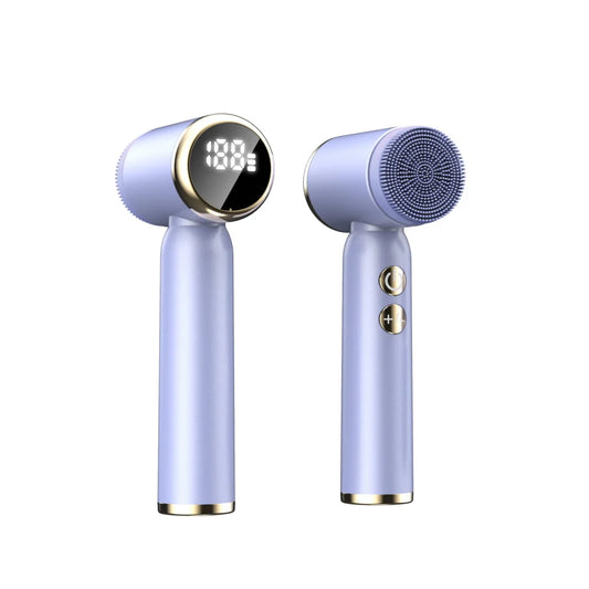 Purple 6-in-1 Electric Facial Cleansing Brush Set