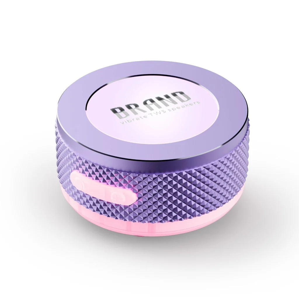 Purple Bone Conduction Vibration Bluetooth Speaker - TWS