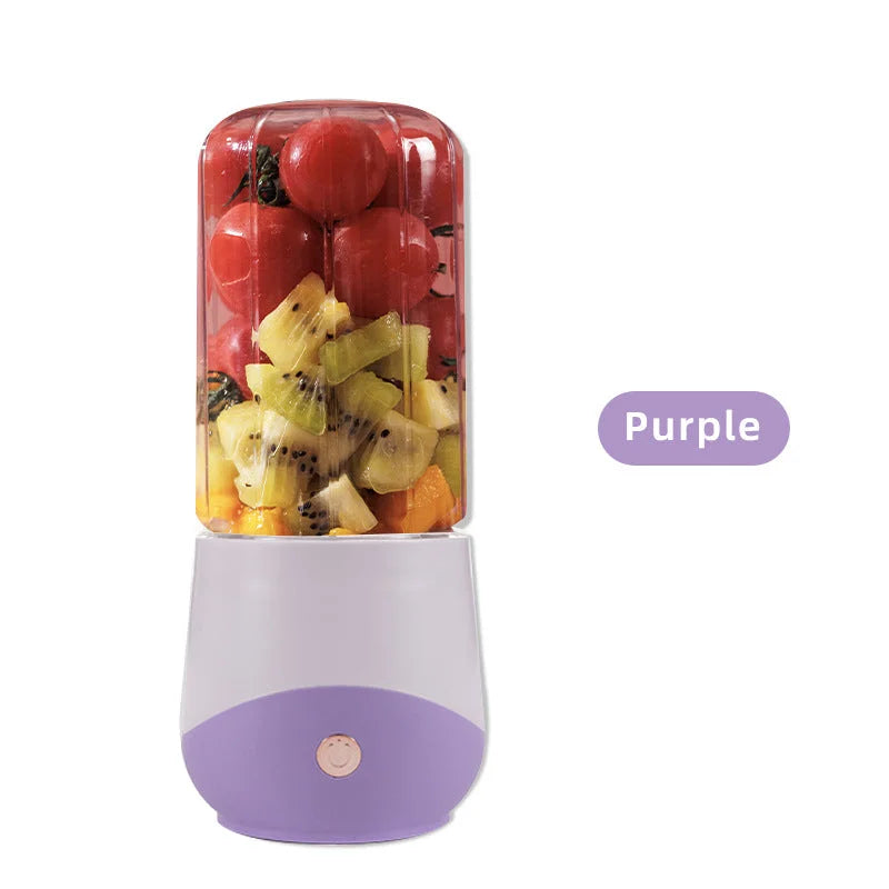 Purple Compact Portable Blender - USB Rechargeable Mini