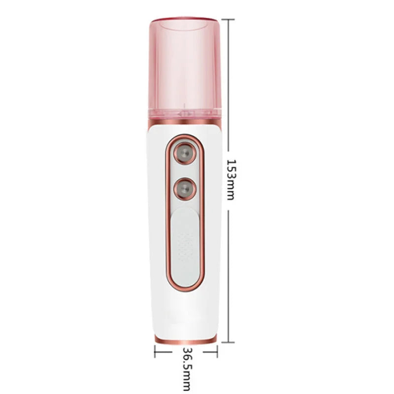 Purple Dual Nozzle Nano Facial Mister - USB Rechargeable