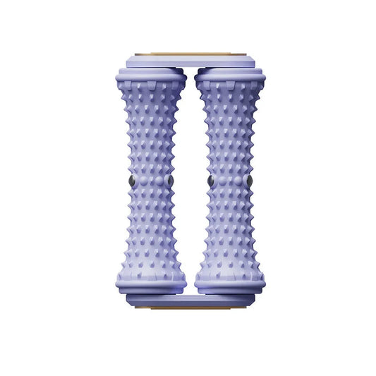 Purple Ergonomic Dual Foot Massage Roller - Deep Tissue