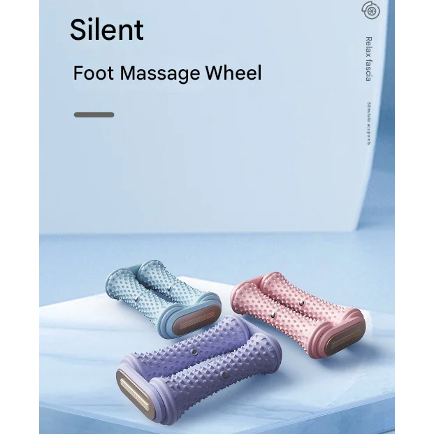 Purple Ergonomic Dual Foot Massage Roller - Deep Tissue