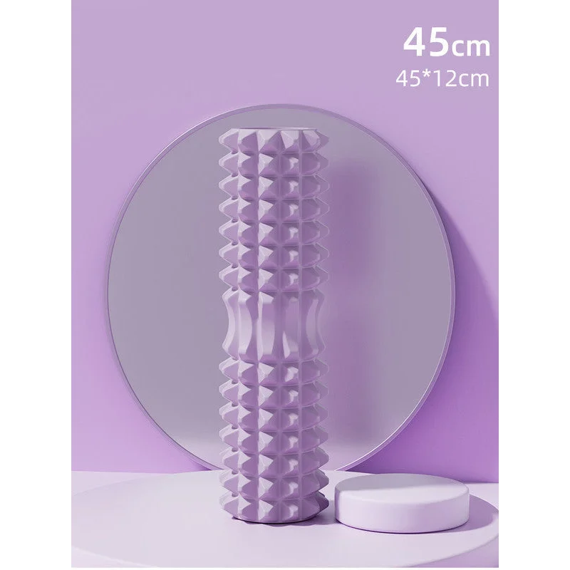 Purple High-Density 3D Trigger Point Foam Roller - Solid