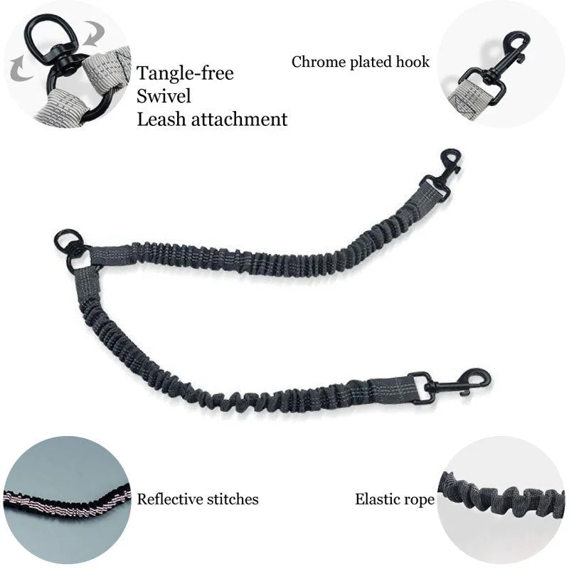 Purple Pet Double-Ended Rope + 1.5M Leash - Easy to walk