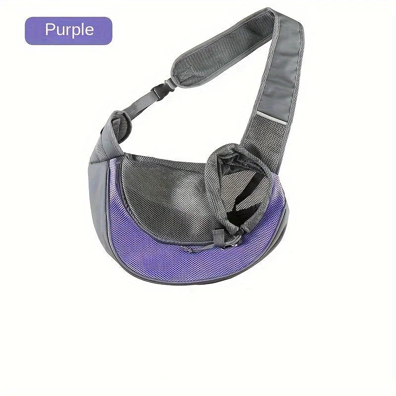 Purple Portable Oxford Fabric Pet Carrier for Cats