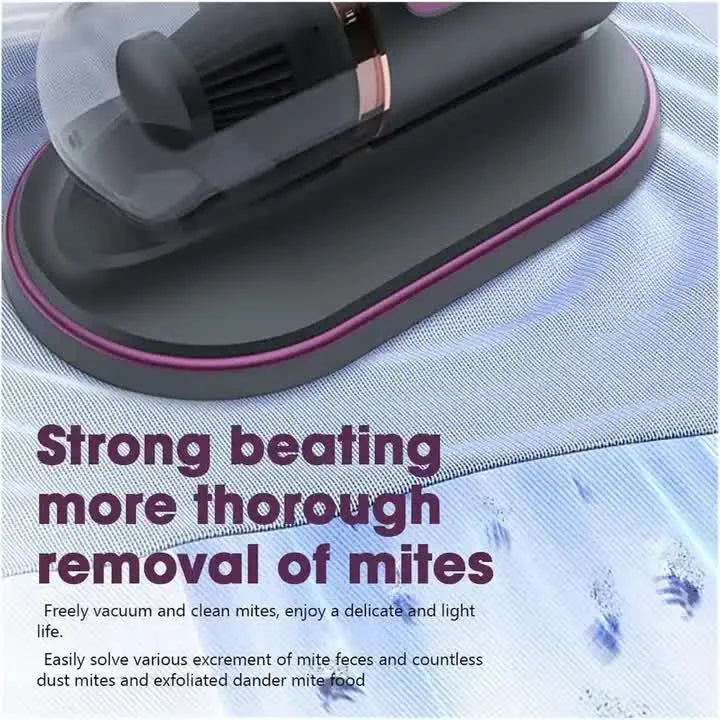 Purple Portable UV Mattress Cleaner Handheld Wireless Dust