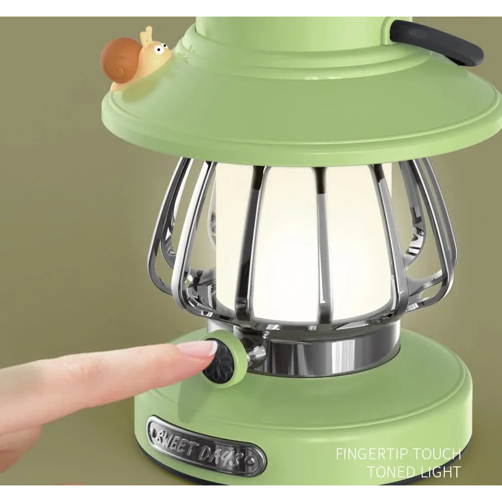 Purple Retro Snail Night Light - Portable Rechargeable