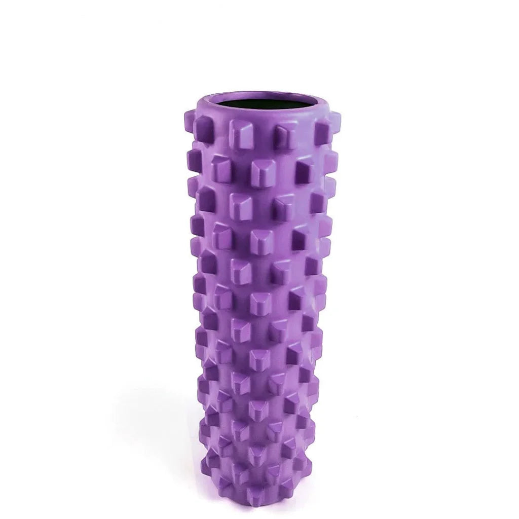 Purple Solid Yoga Foam Roller 45cm - Colorful Wolf Tooth