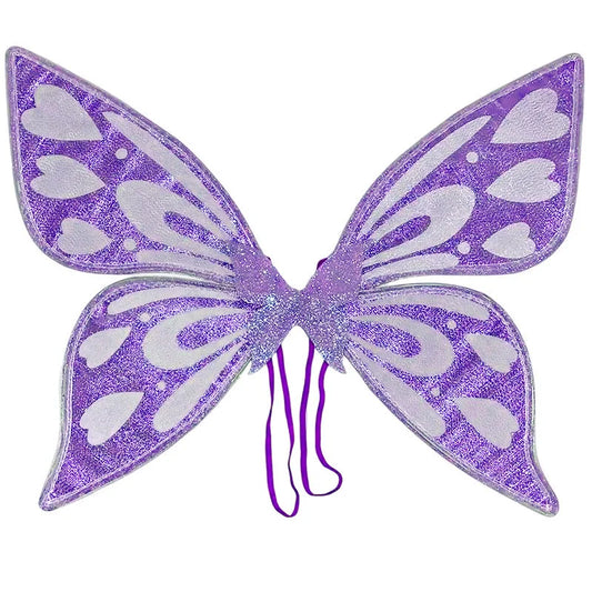 Purple Sparkling Fairy Wings - Lightweight Glitter