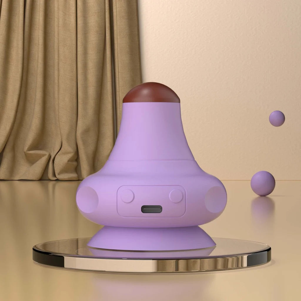 Purple [Stone + Hot Compress] Silicone Fascial Massage Ball