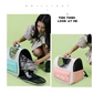 Purple Transparent Pet Carrier Backpack for Cats and Small