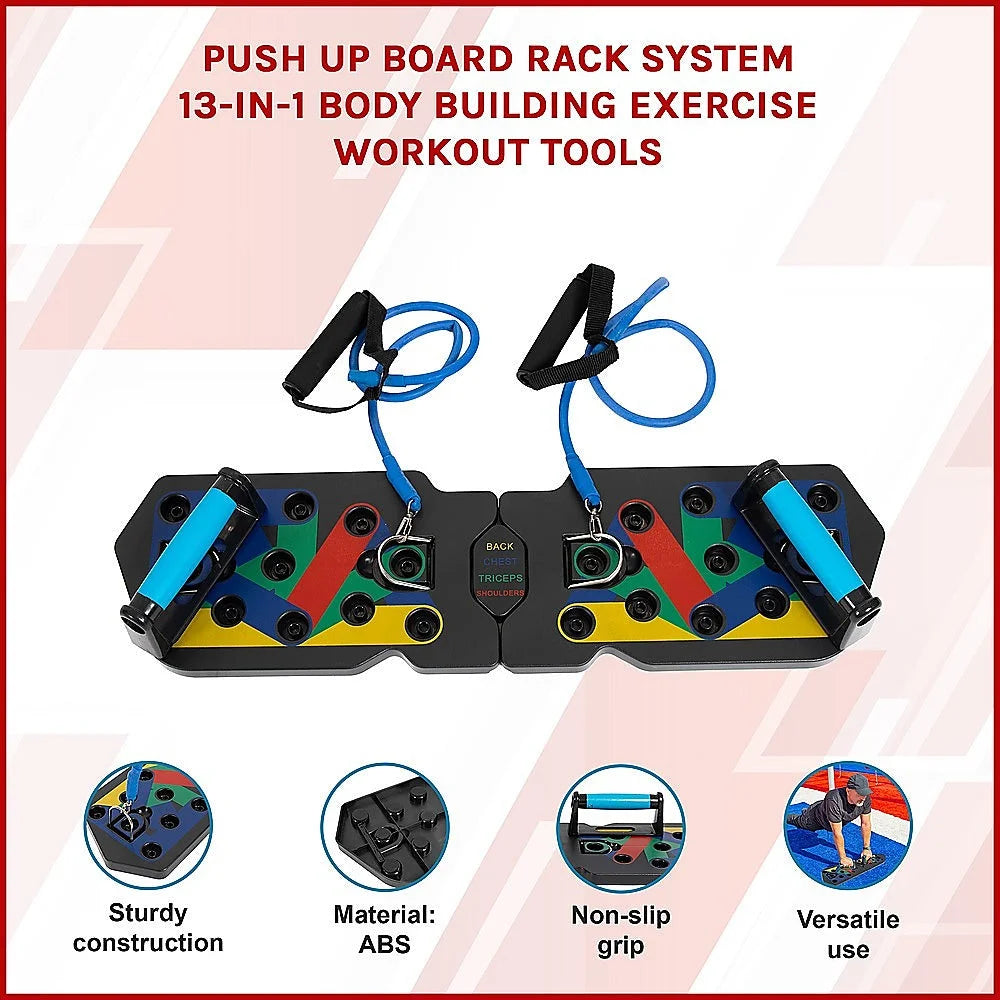 Push Up Board Rack System 13-in-1 Body Building Workout
