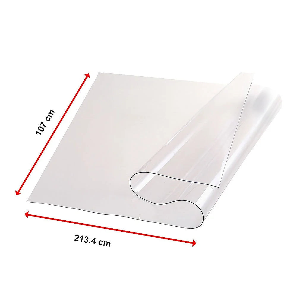 PVC Tablecloth Protector Dining Table Cover 2134x1070mm