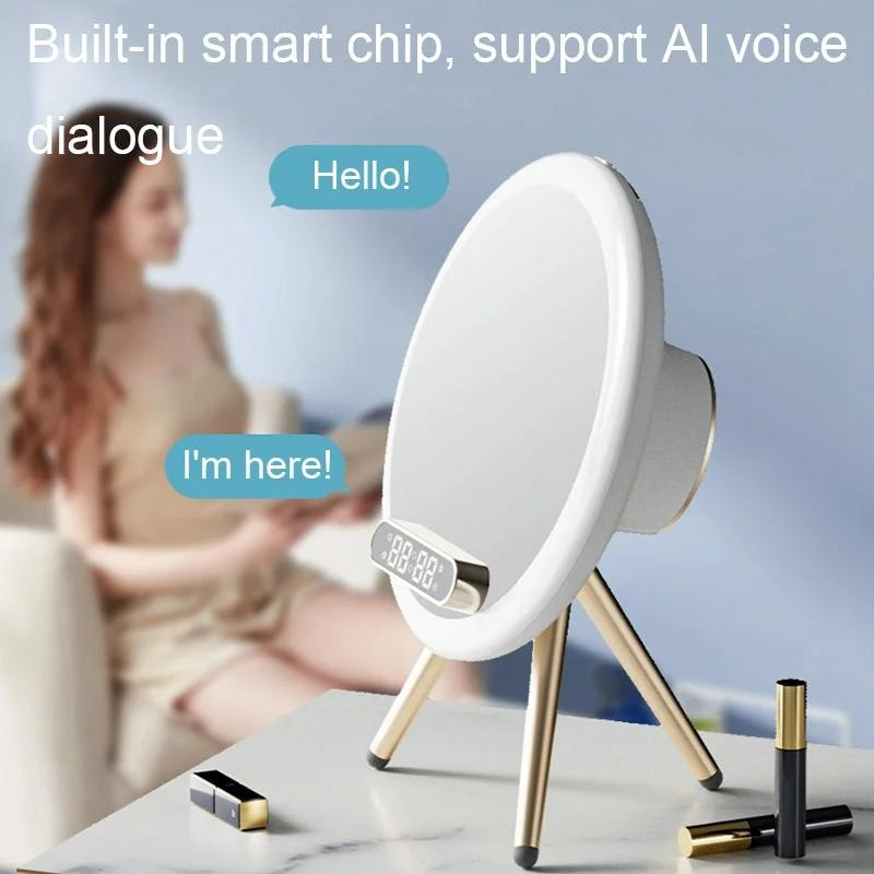 Q6 Smart Clock Display Bluetooth Speaker Fill Light Makeup