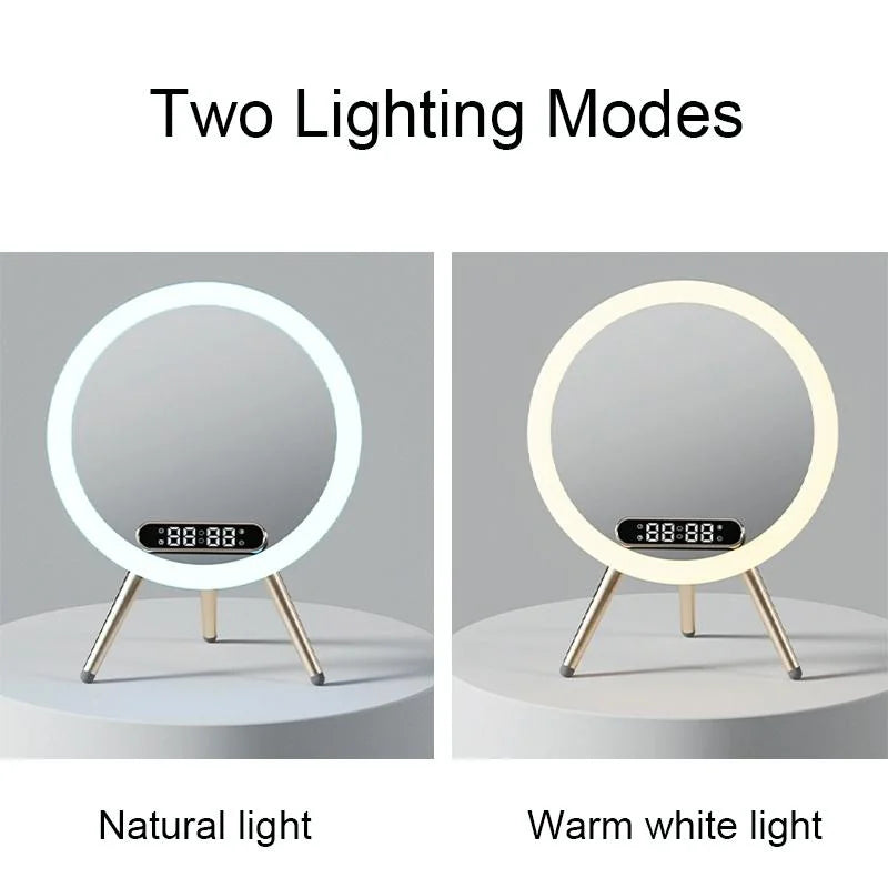 Q6 Smart Clock Display Bluetooth Speaker Fill Light Makeup