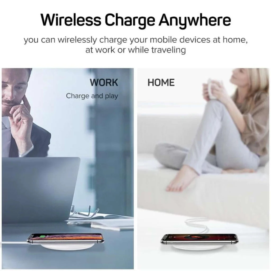 QI Wireless Charger - White (60112) - Battery Chargers &