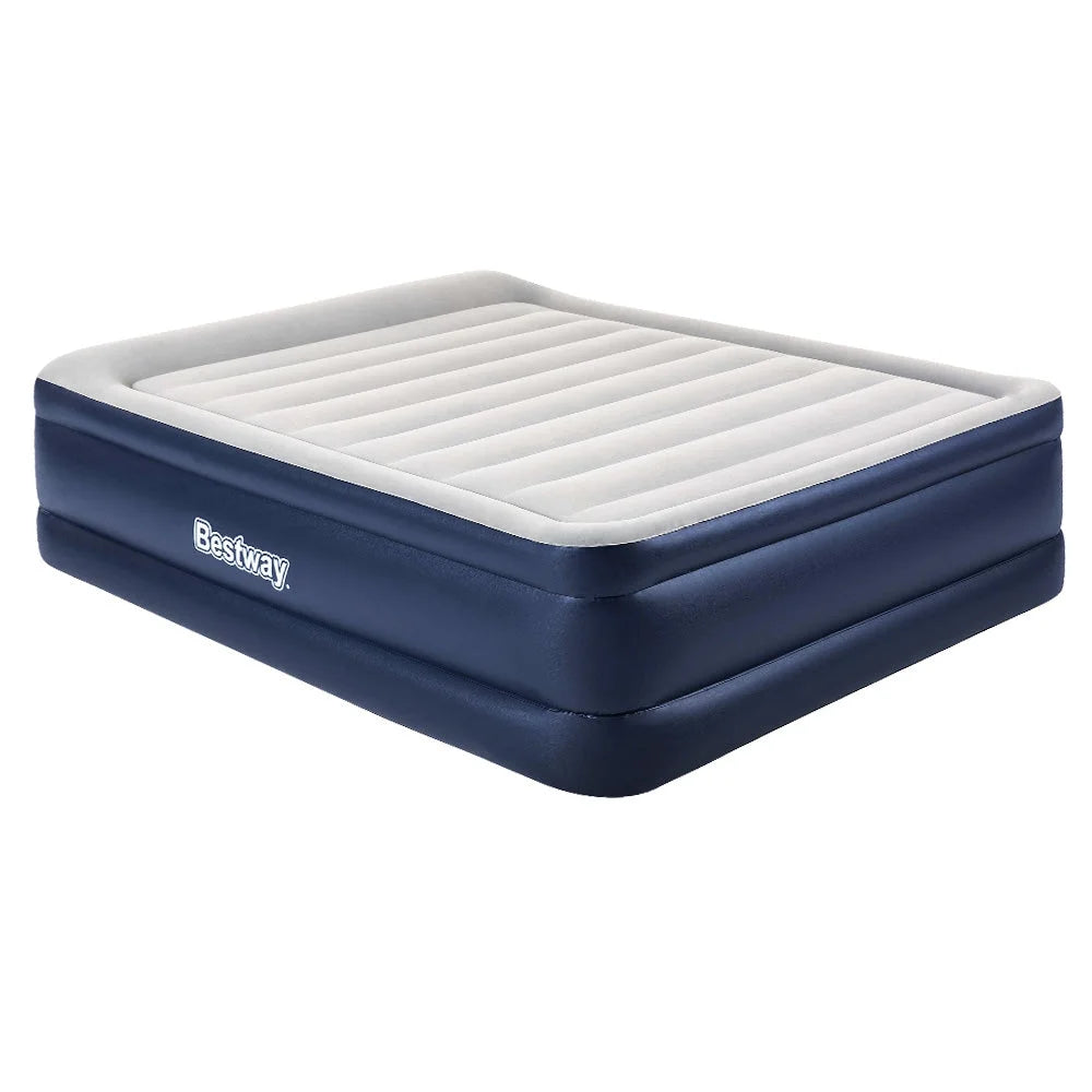 Queen Air Bed Inflatable Mattress Sleeping Mat Battery