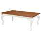 Queen Anne Coffee Table 120 x 70 cm - White Caramel