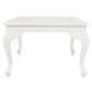 Queen Anne Coffee Table 120 x 70 cm - White - Furniture >