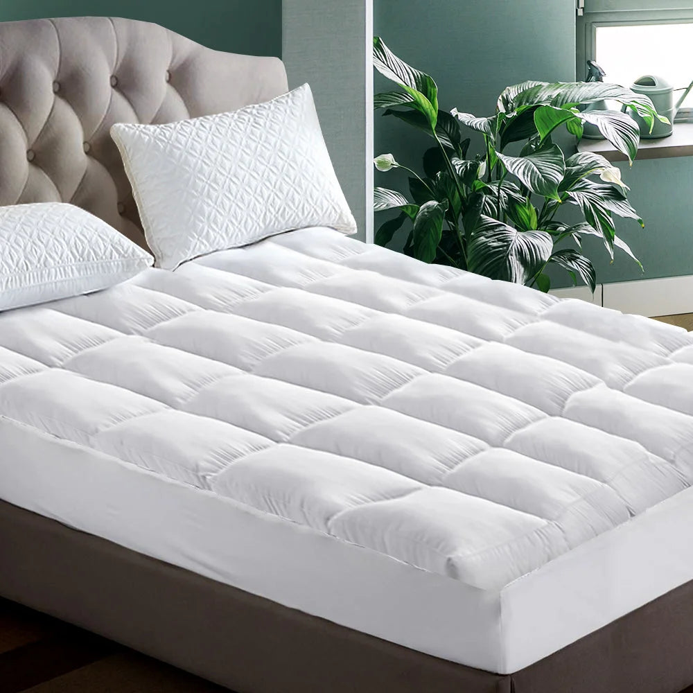 Queen Mattress Topper 1000GSM Pillowtop Microfibre