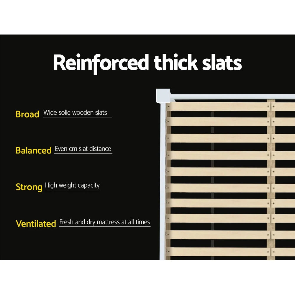 Queen Wooden Bed Base Frame Size Timber Foundation Mattress