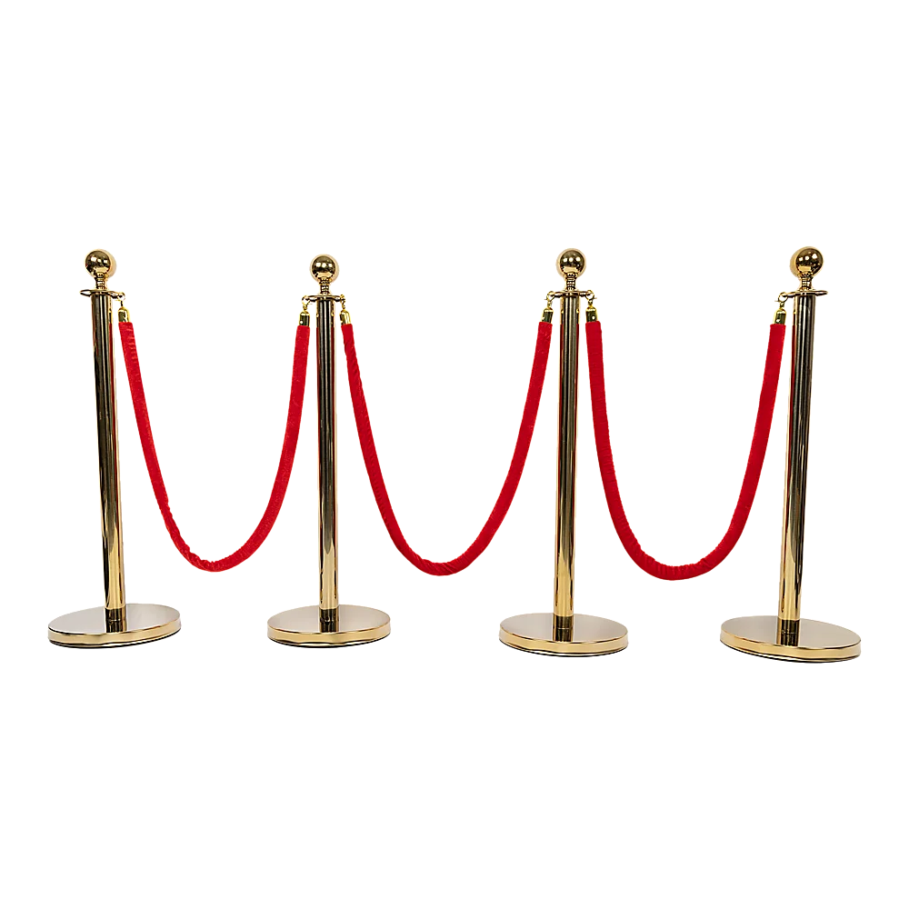 Queue Barriers 4x + 3 Ropes Exhibition Crowd Control