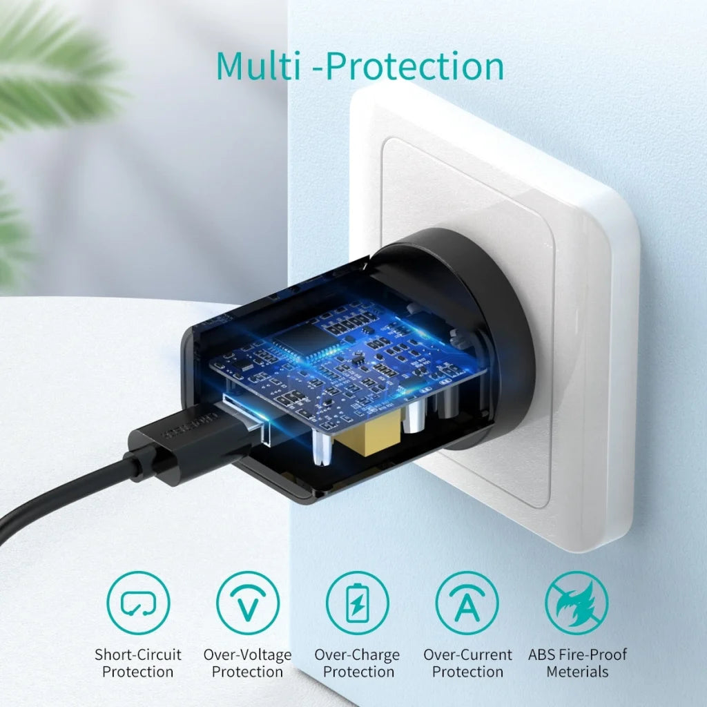 Quick Charger CHOETECH Q5003 18W QC - Black